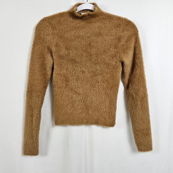 Aritzia Babaton Kuma Eyelash Sweater in Brown - Size S - Picture 2 of 11